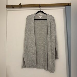 Lucky Brand Gray Women's Cardigan, Open Front Cardigan, Women’s Sweater